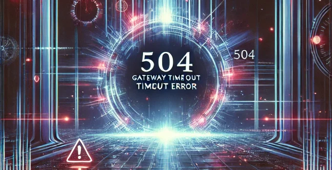 504 Gateway Timeout Error